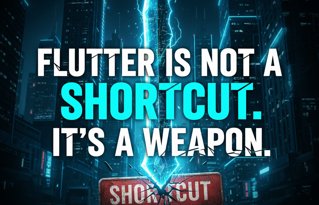 Flutter is Not a Shortcut, It’s a Weapon.